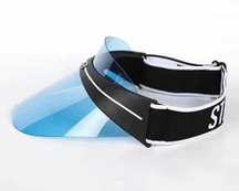 H-0001B Sun Visor Hat Transparent Brim